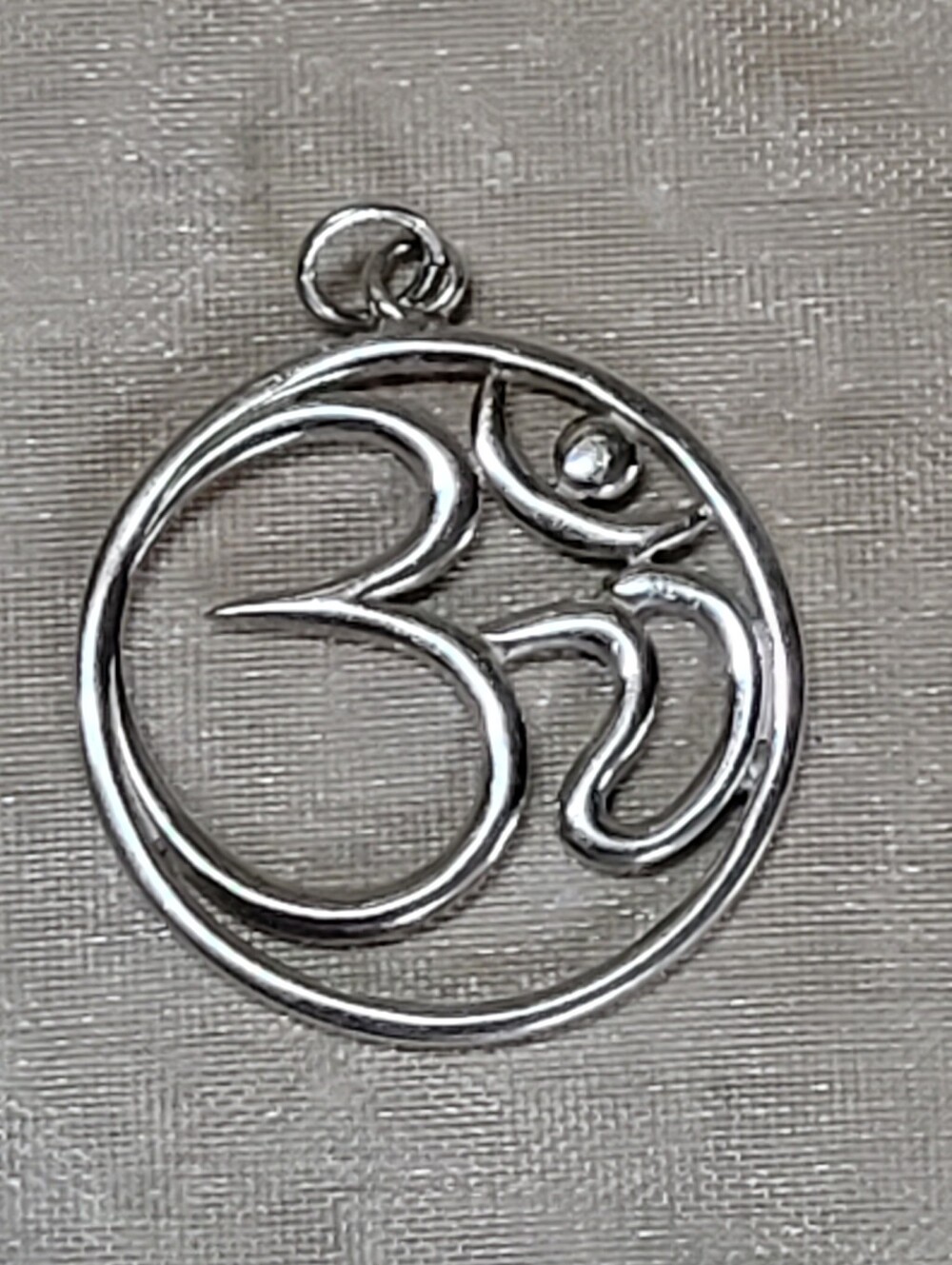 OM -Reality-Consciousness-The Devine Energy of Creation .925 SS Pendant 2.5cm